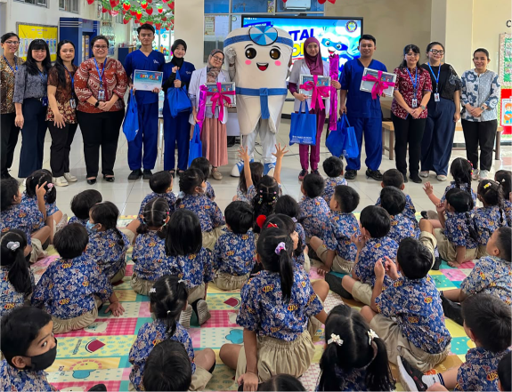 “Bersama Menjaga Senyum Sehat Anak Indonesia”  Edukasi & Pemeriksaan Gigi di John’s Paul Harapan Indah